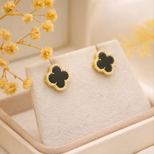 Trevia Clover Stud Earrings