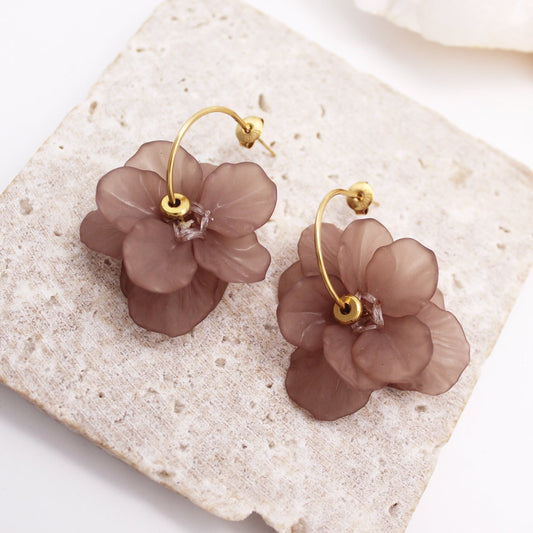 Lilith Stud Earrings - Púrpura