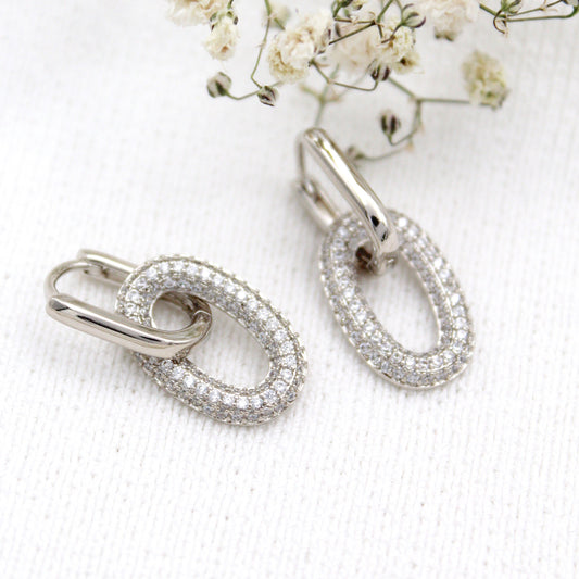 Jaelyn Silver Huggie Earrings