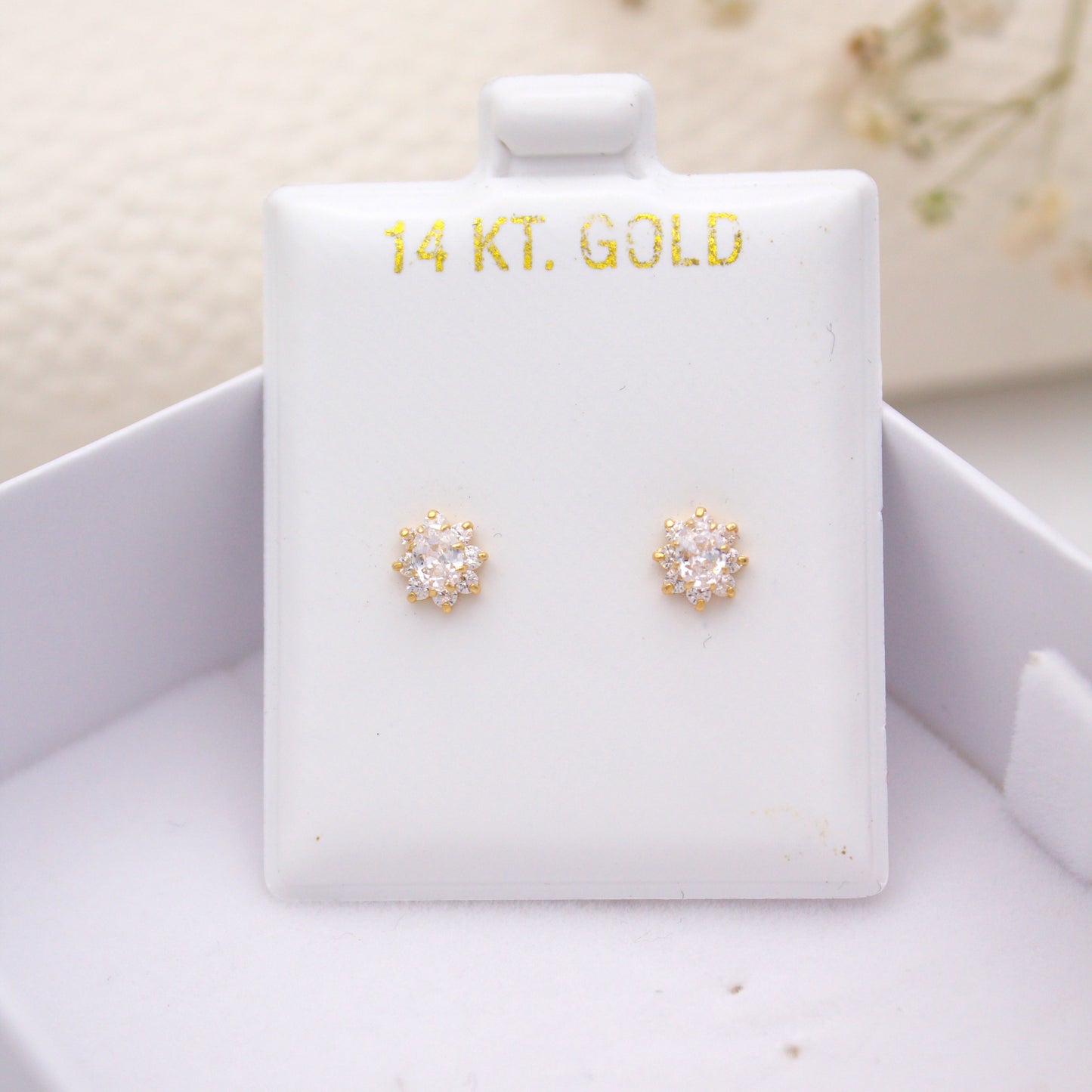 Sunny Screwback Piercings 14KT