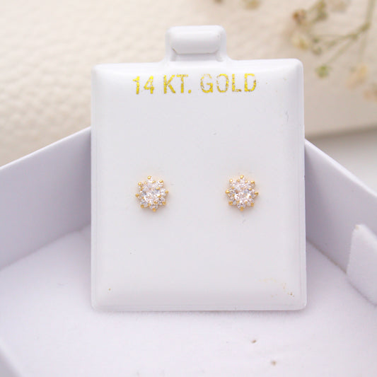 Sunny Screwback Piercings 14KT