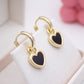 Nadeleine Heart Huggie Earrings