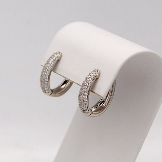 Karla Silver Hoop Earrings