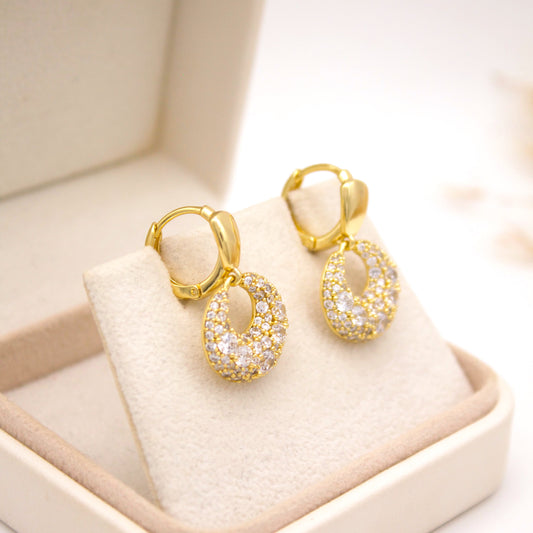 Ivory Huggie Earrings