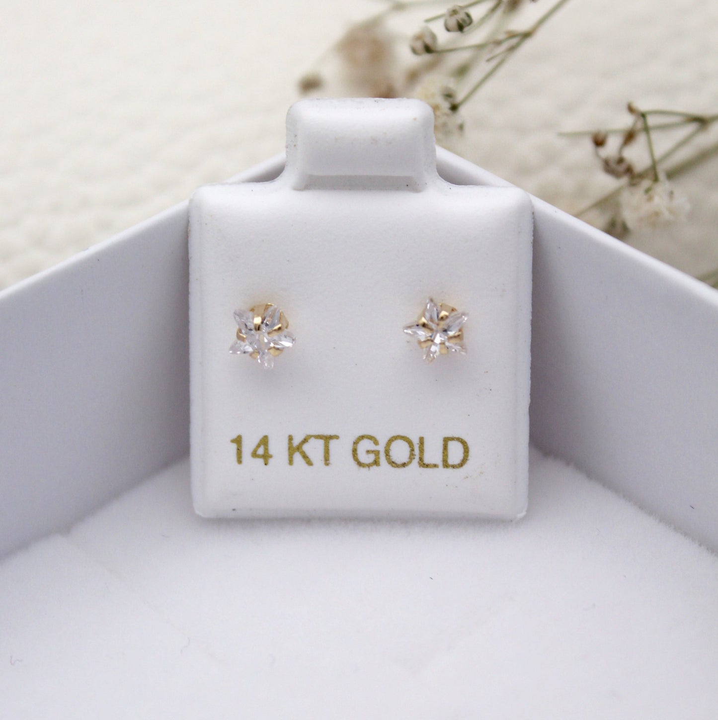 Estrellita Screwback Piercings 14KT