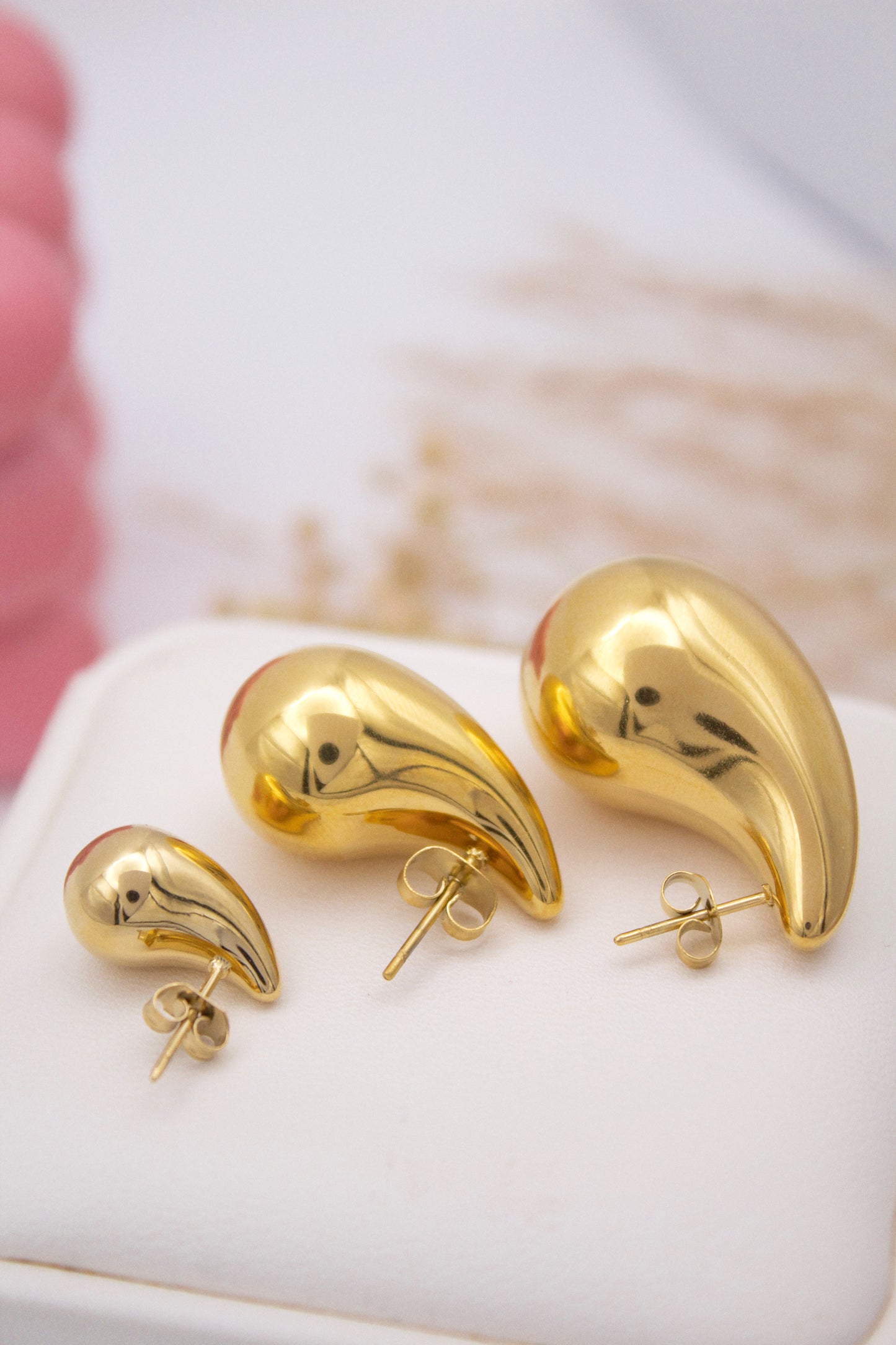 Saveria Gold Drop Earrings