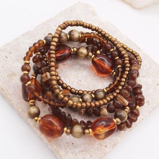 Leticia Bracelets - Cafe