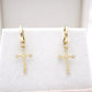 Sidney Cross Huggie Earrings