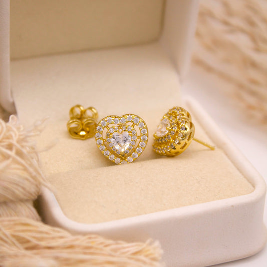 Jossy Heart Stud Earrings
