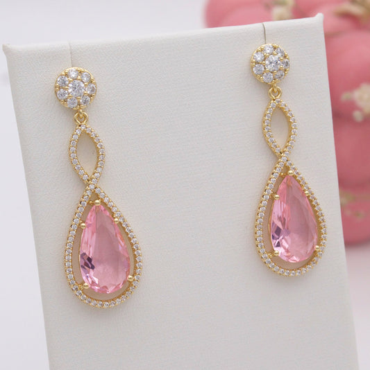 Kaori Pink Stud Earrings