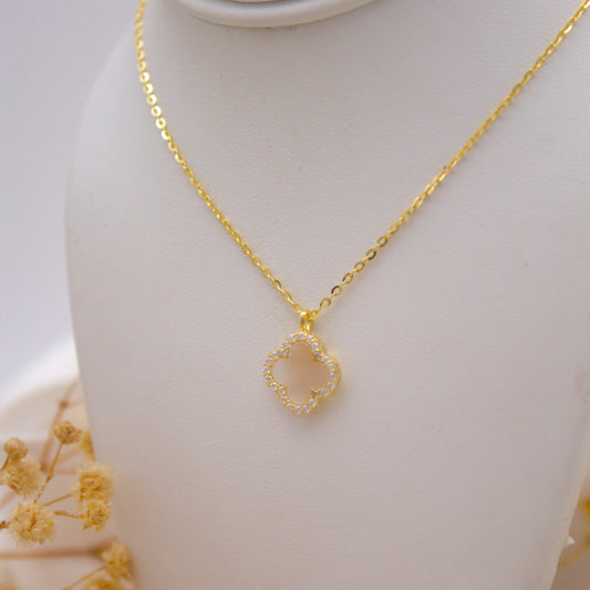 Pave Clover Necklace