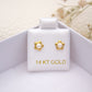 Fiore Pearl Screwback Piercings 14KT