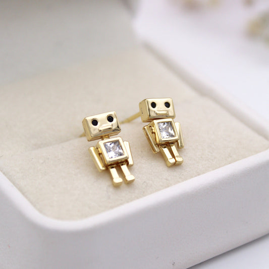 Robot Stud Earrings