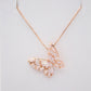 Madeline Rosegold Butterfly Necklace