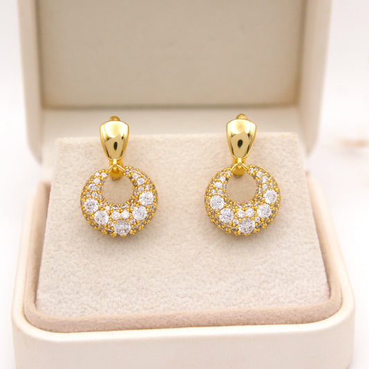 Ivory Huggie Earrings