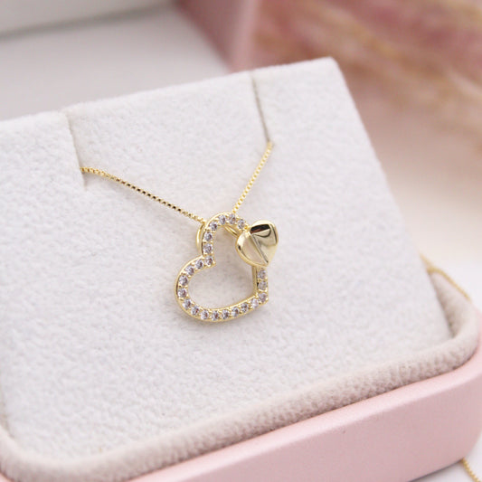 Arenne Gold Heart Necklace