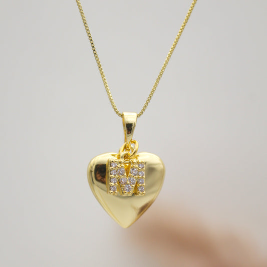 Millicent Initial Heart Necklace