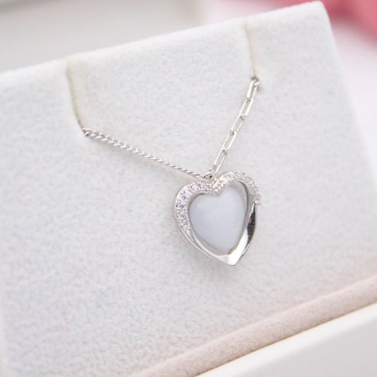 Amaury Silver Heart Necklace