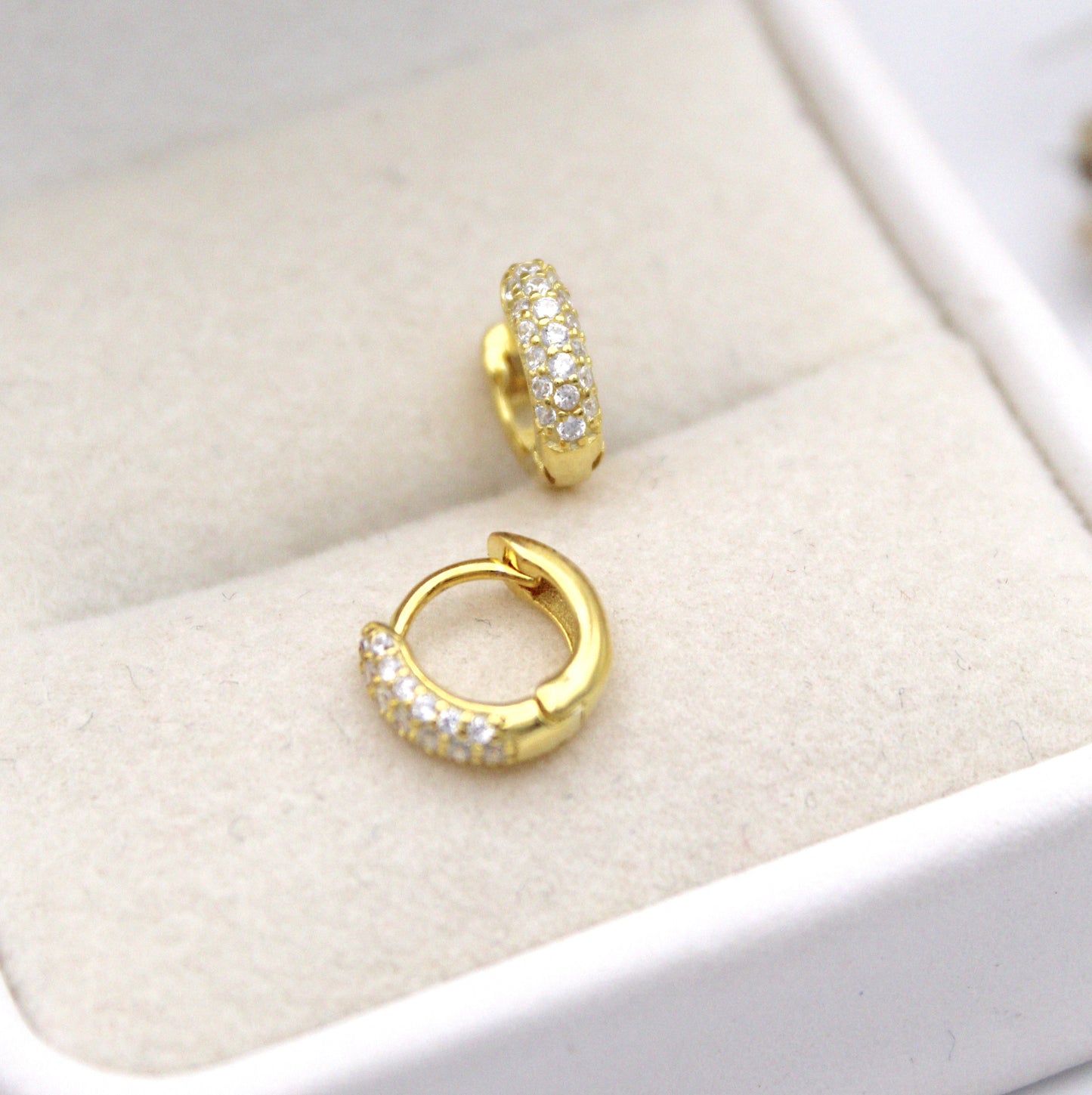 Althea Mini Gold Piercing Earrings (4mm)