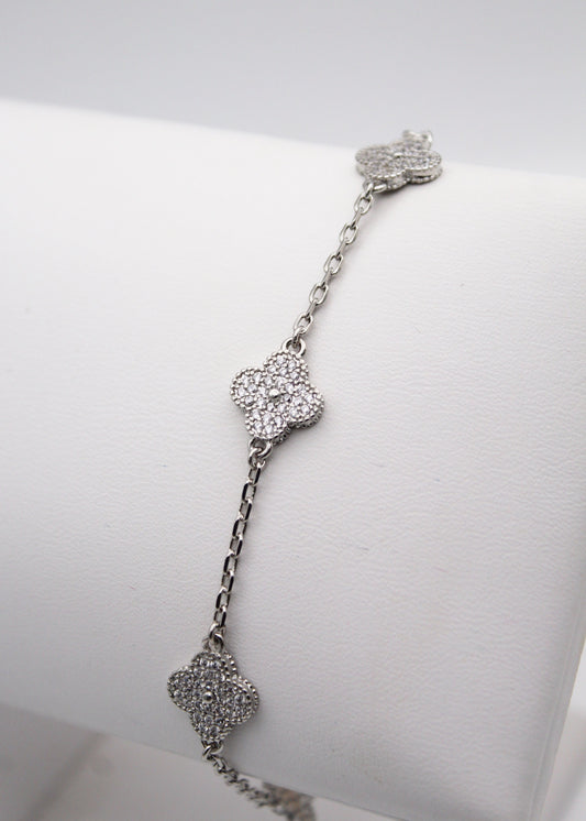 Arpel Clover Silver Bracelet