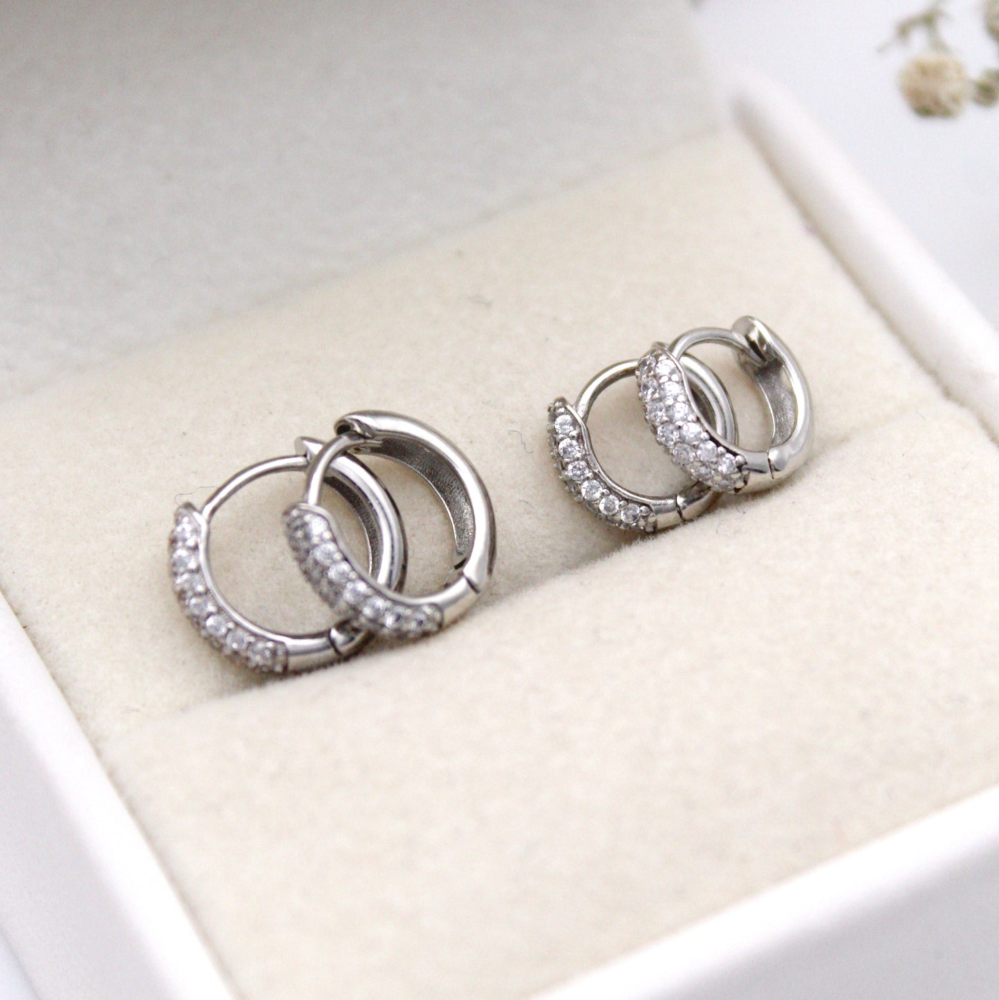 Althea Silver Piercing Earrings (6 mm)