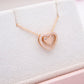 Nina Heart Rosegold Necklace