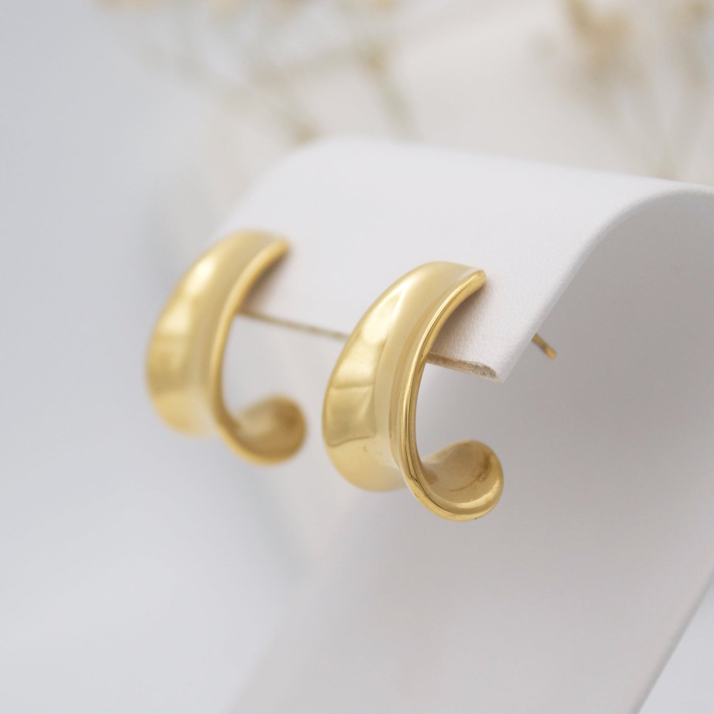 Ghanima Gold Stud Earrings