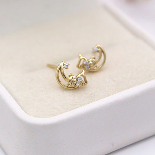 Osito Durmiente Stud Earrings