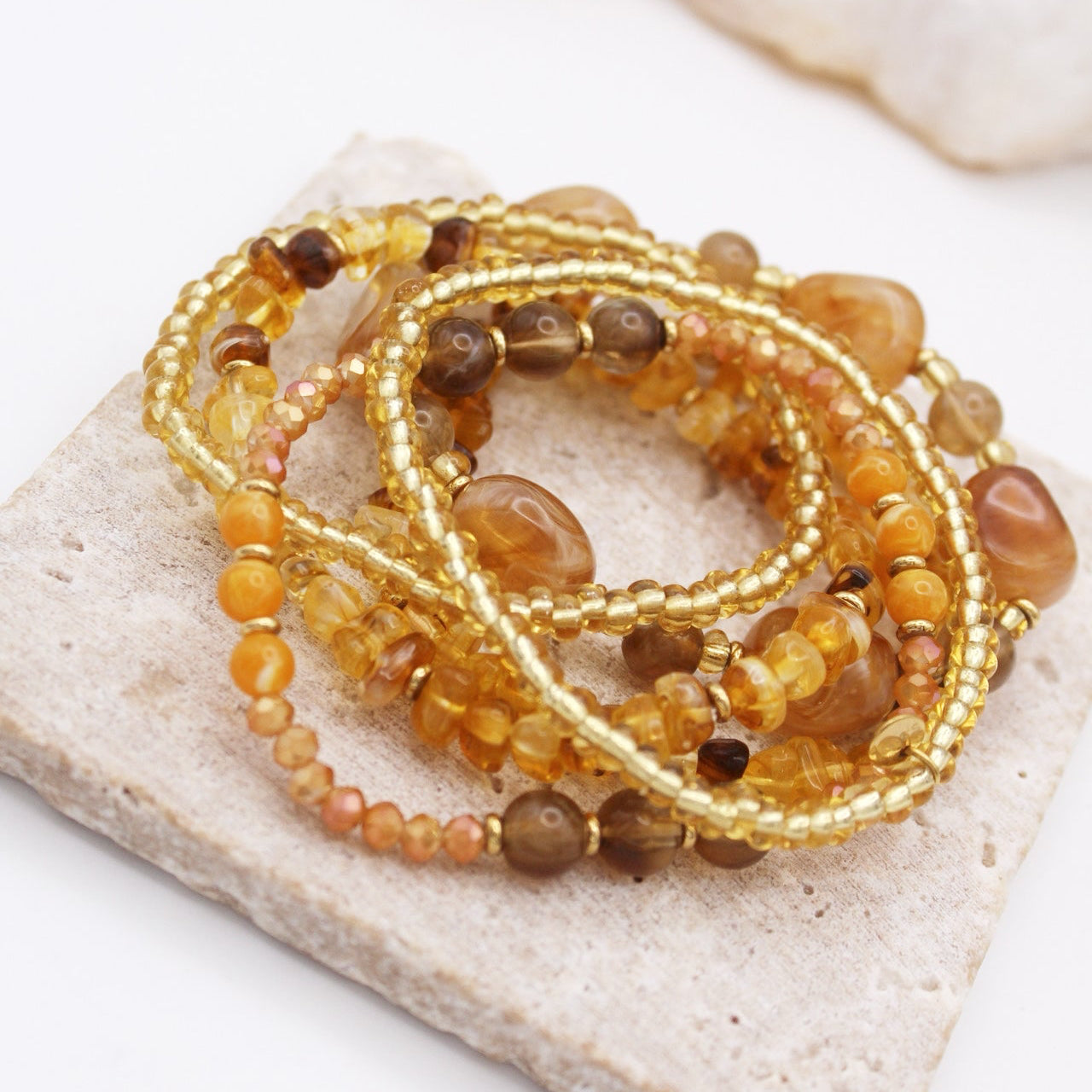 Leticia Bracelets - Amarillo