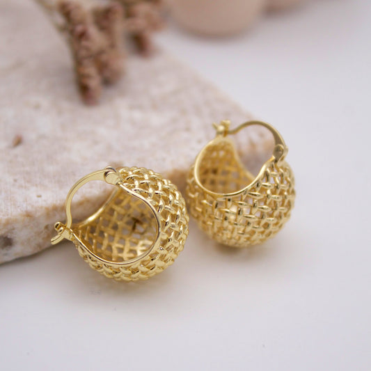 Alina Gold Hoop Earrings