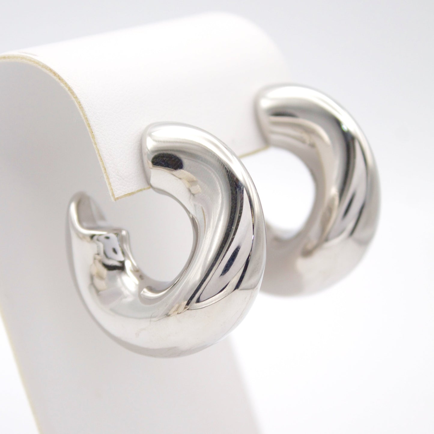 Prisca Silver Hoop Earrings