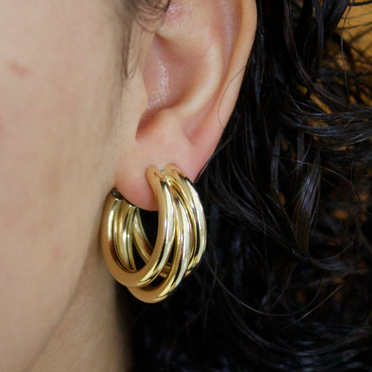 Ayla Triple Hoop Earrings