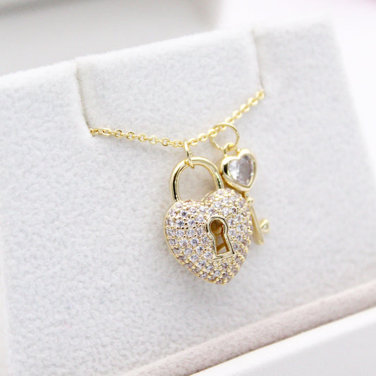 Livia Gold Heart Necklace