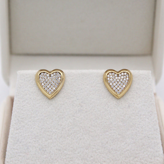 Kari Heart Stud Earrings