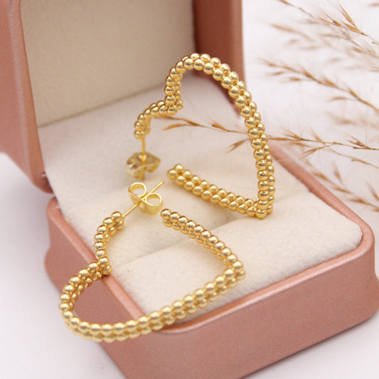 Heartly Hoop Earrings