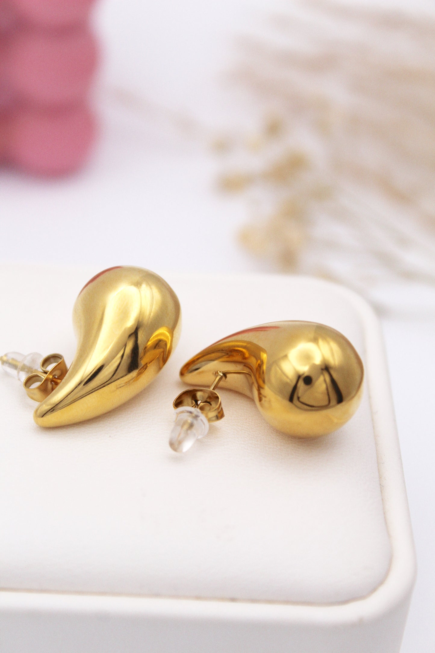 Saveria Gold Drop Earrings