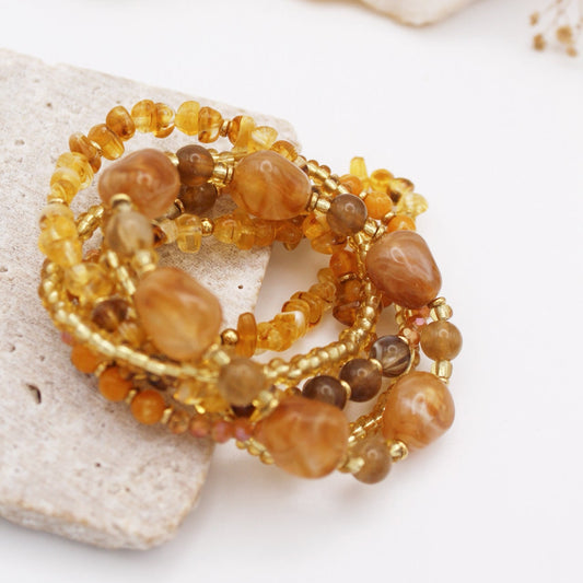 Leticia Bracelets - Amarillo