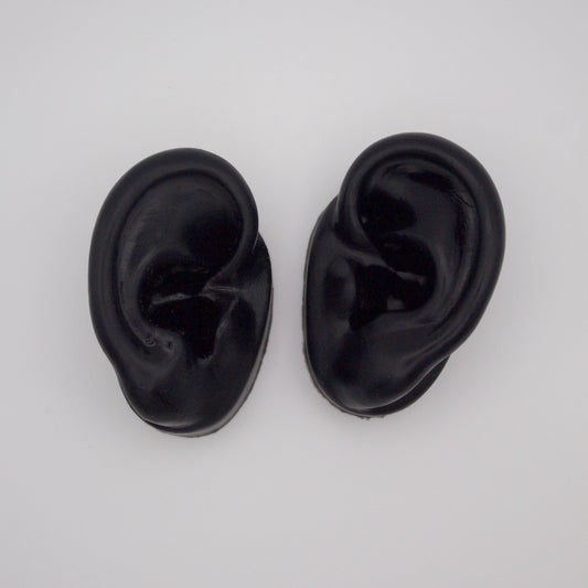 Modelo de oreja de silicona - negro