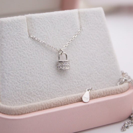 Finlee Lock Silver Necklace
