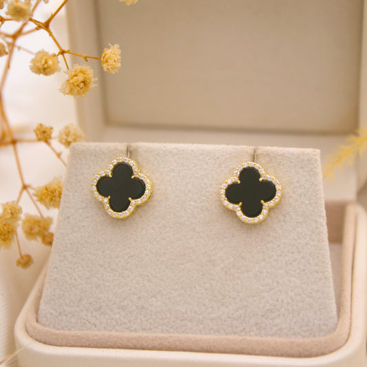 Trevia Clover Stud Earrings