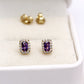 Aimar Purple Stud Earrings