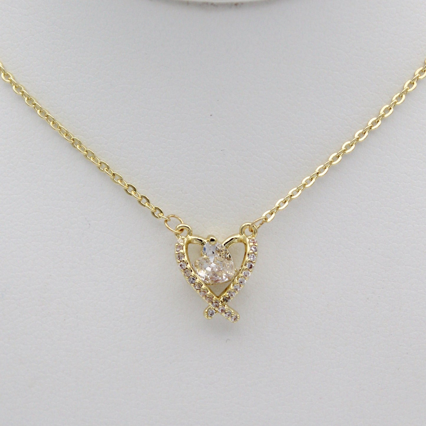 Amary Heart Gold Necklace