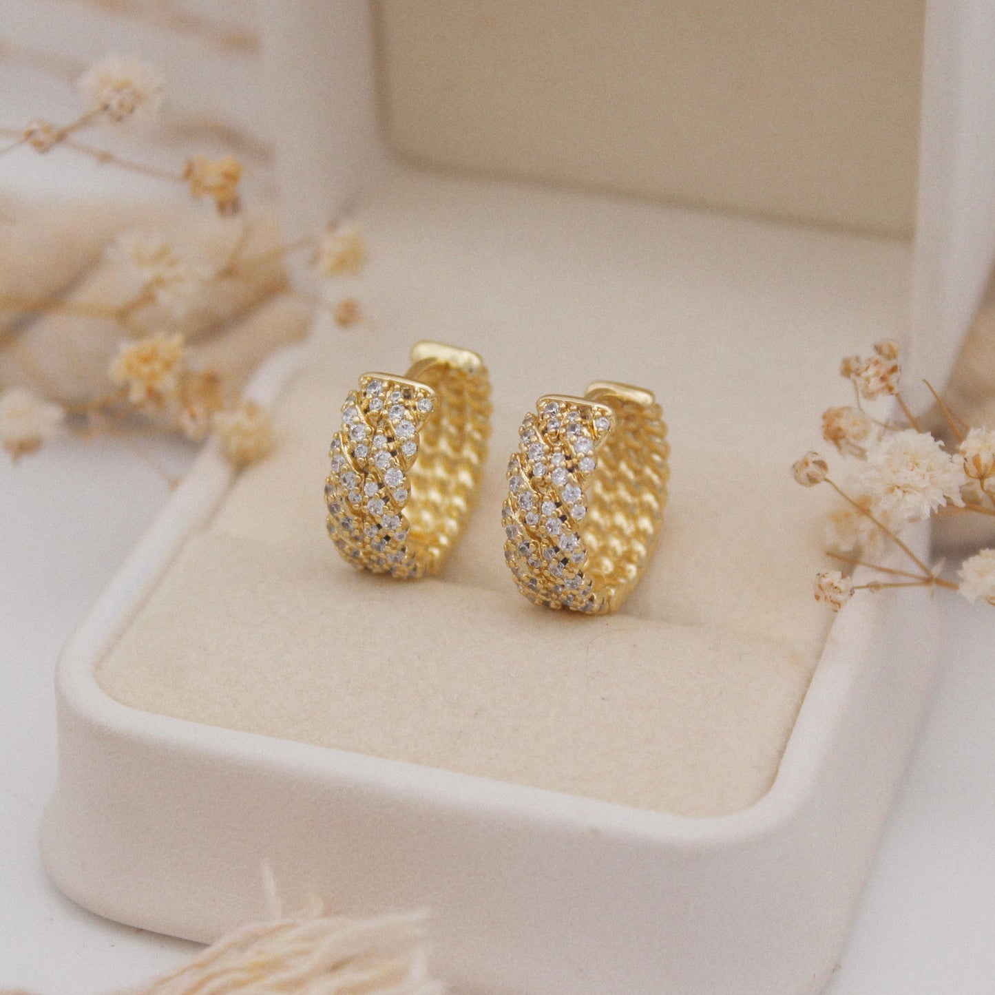 Trenzie Huggie Earrings
