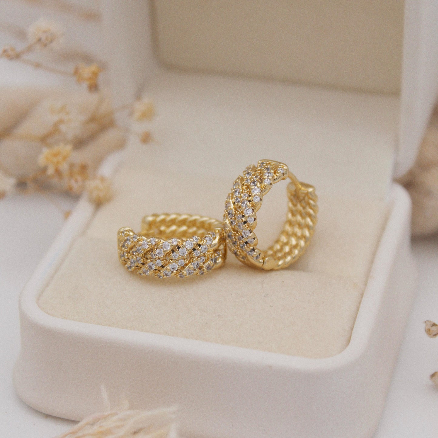 Trenzie Huggie Earrings