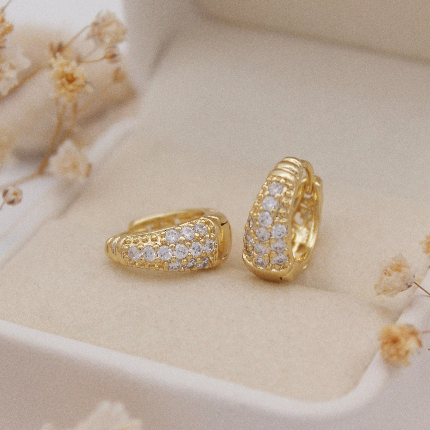 Nidia Huggie Earrings