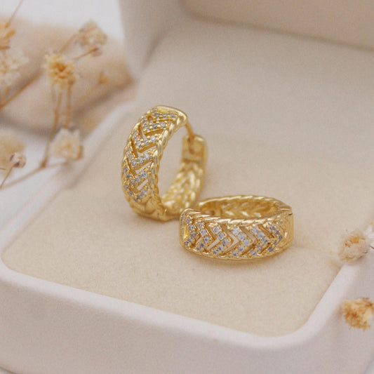 Ambrosia Huggie Earrings