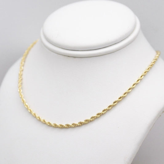 May Gold Rope 50cm Necklace