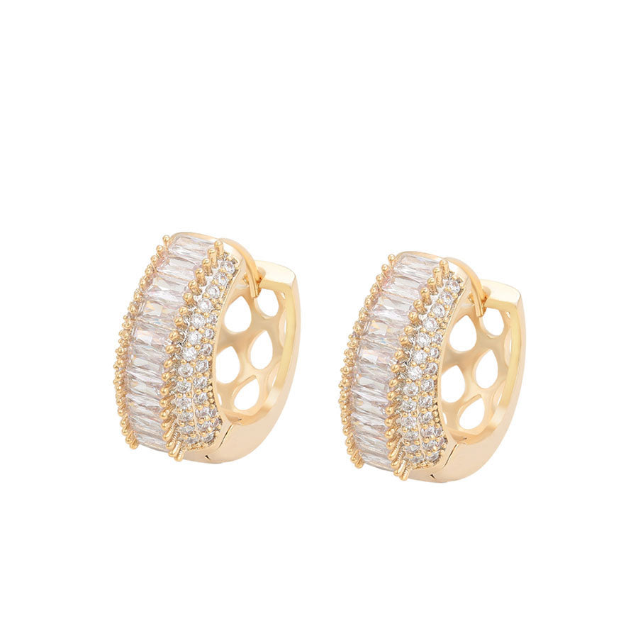 Candan Hoop Earrings - Clear