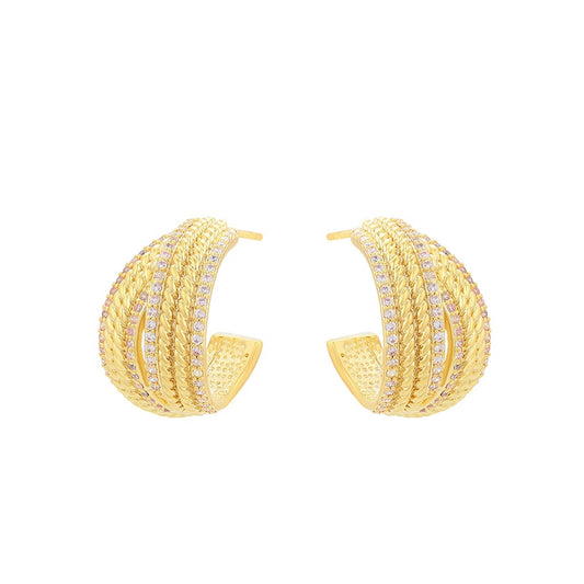 Riona Gold Hoop Earrings