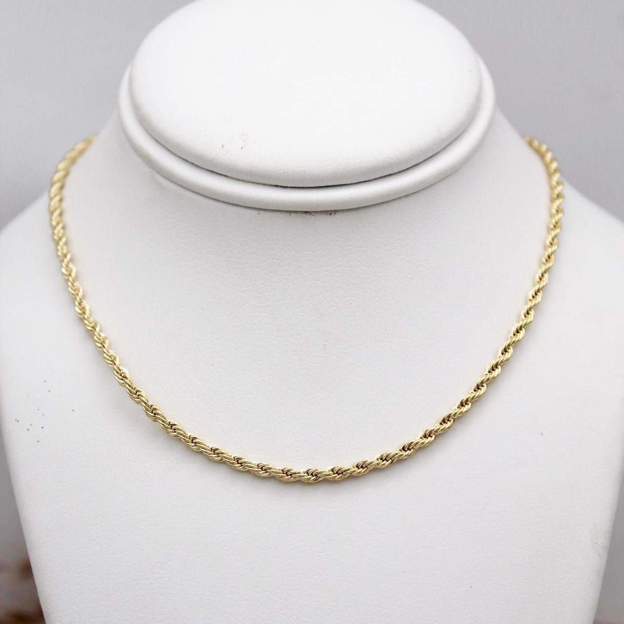 May Gold Rope 45cm Necklace